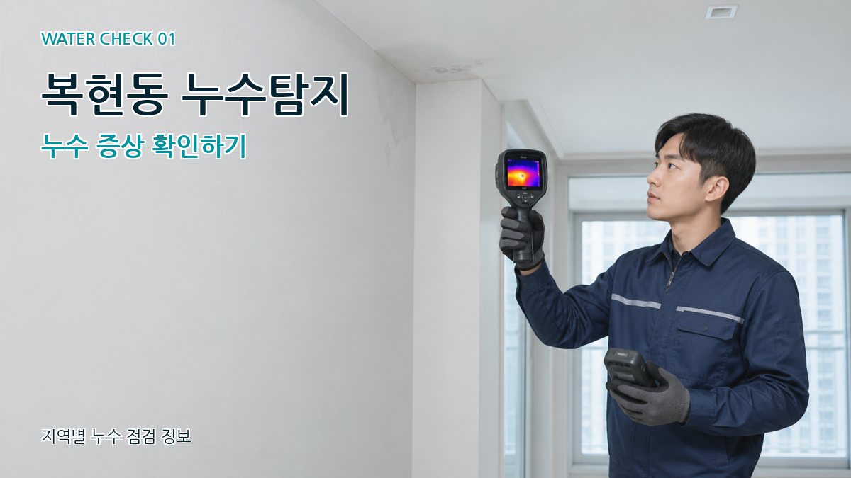 복현동 아파트누수 누수탐지 이미지