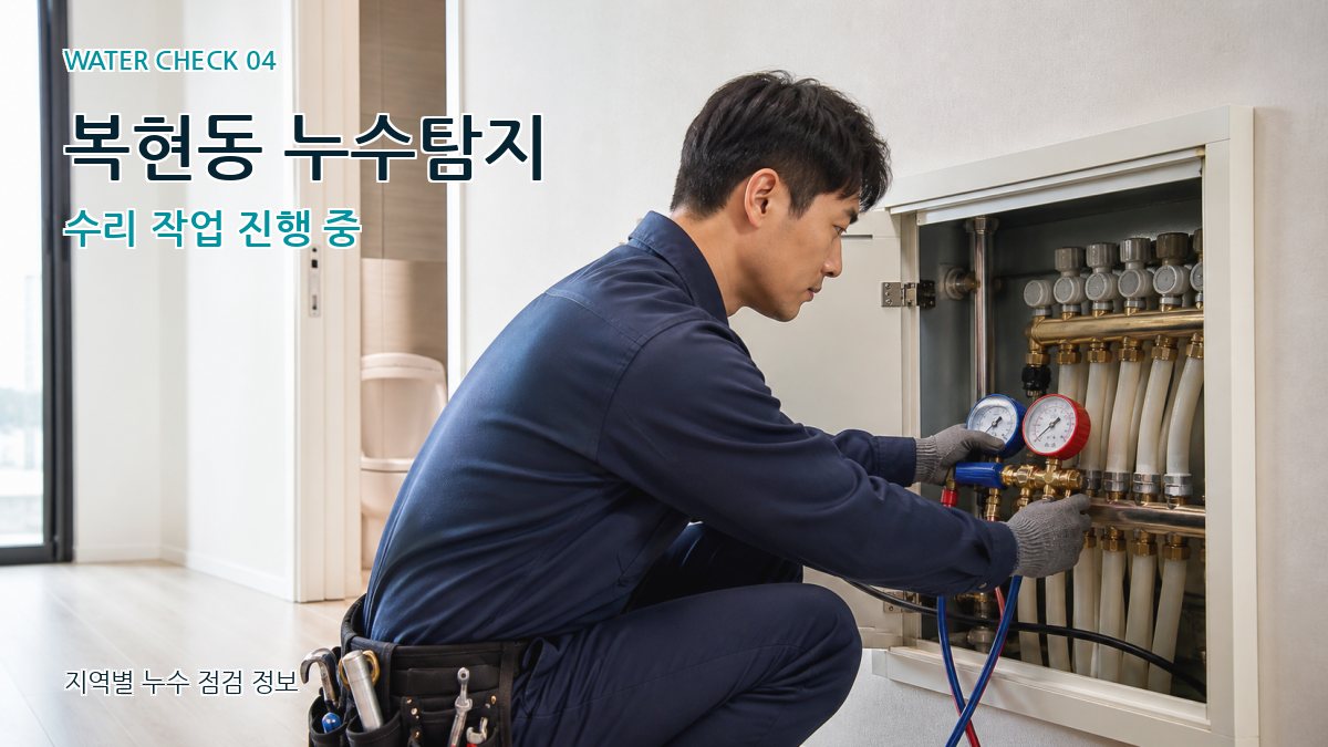 복현동 누수탐지 누수탐지 이미지