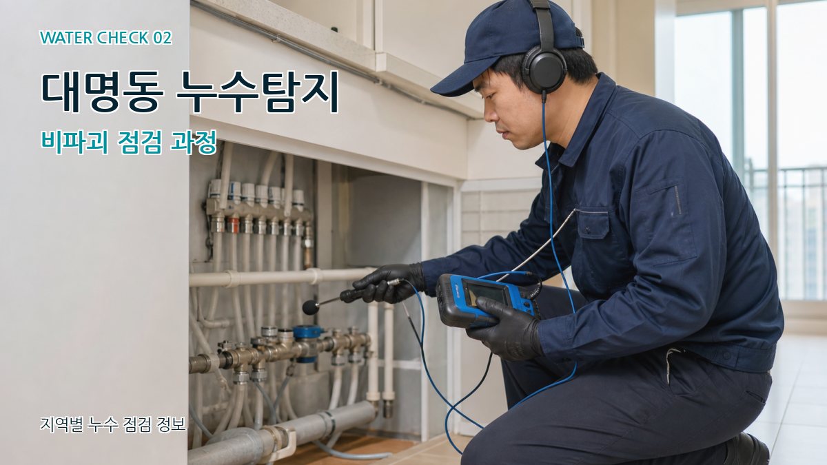 대명동 화장실누수 누수탐지 이미지