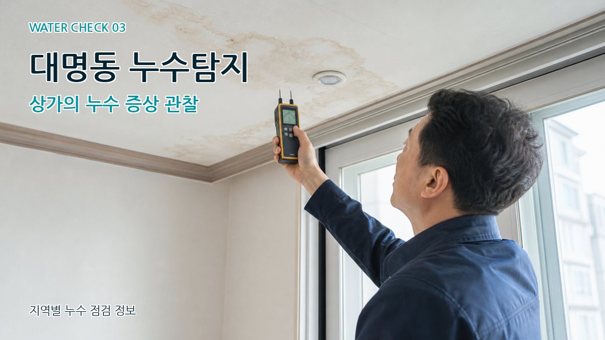 대명동 천장누수 누수탐지 이미지