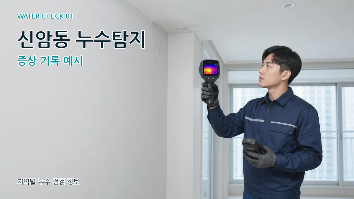 신암동 아파트누수 누수탐지 이미지