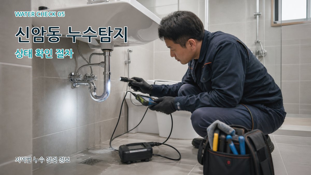 신암동 누수공사 누수탐지 이미지