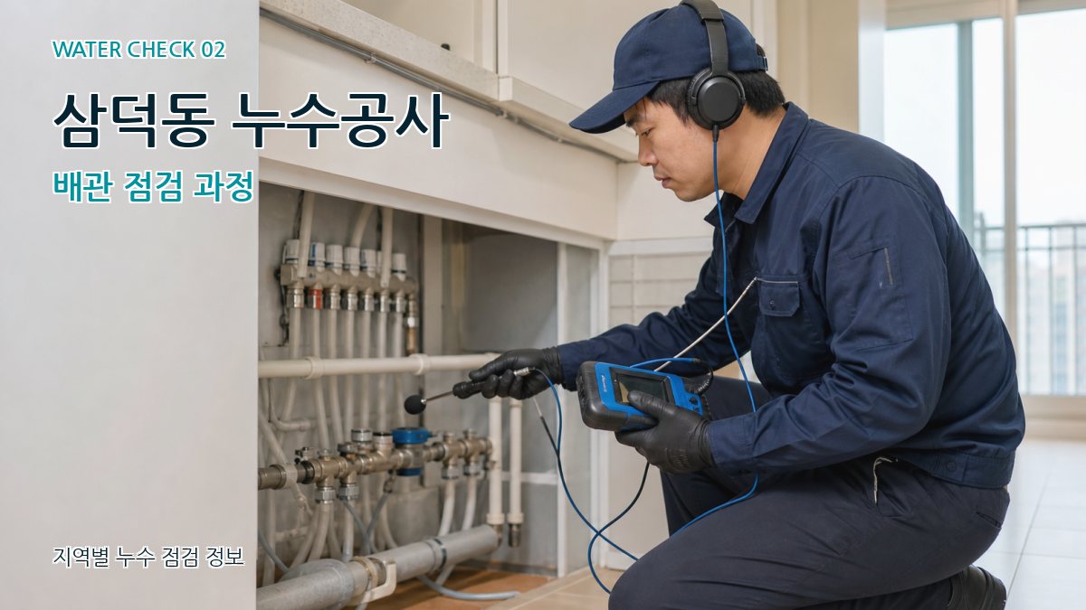삼덕동 화장실누수 누수탐지 이미지
