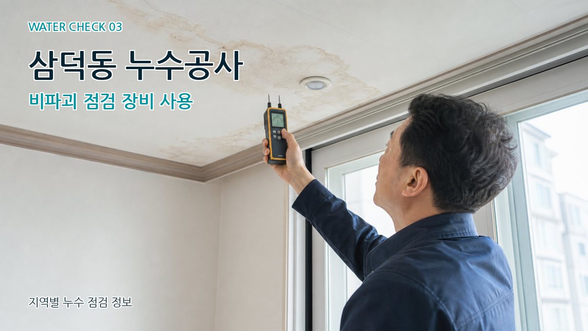 삼덕동 천장누수 누수탐지 이미지