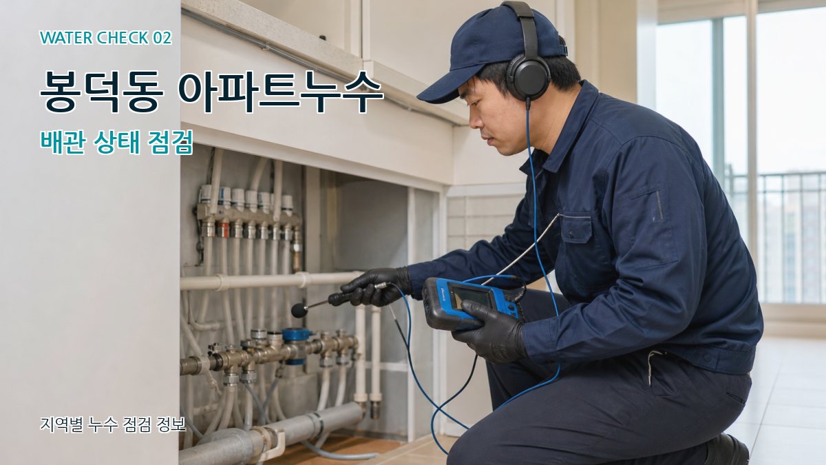 봉덕동 화장실누수 누수탐지 이미지