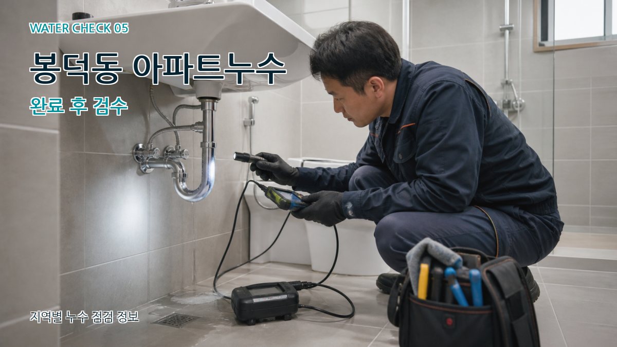 봉덕동 누수공사 누수탐지 이미지
