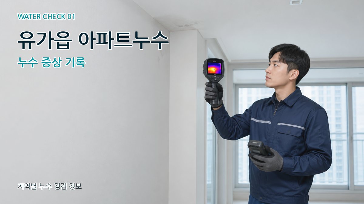 유가읍 아파트누수 누수탐지 이미지