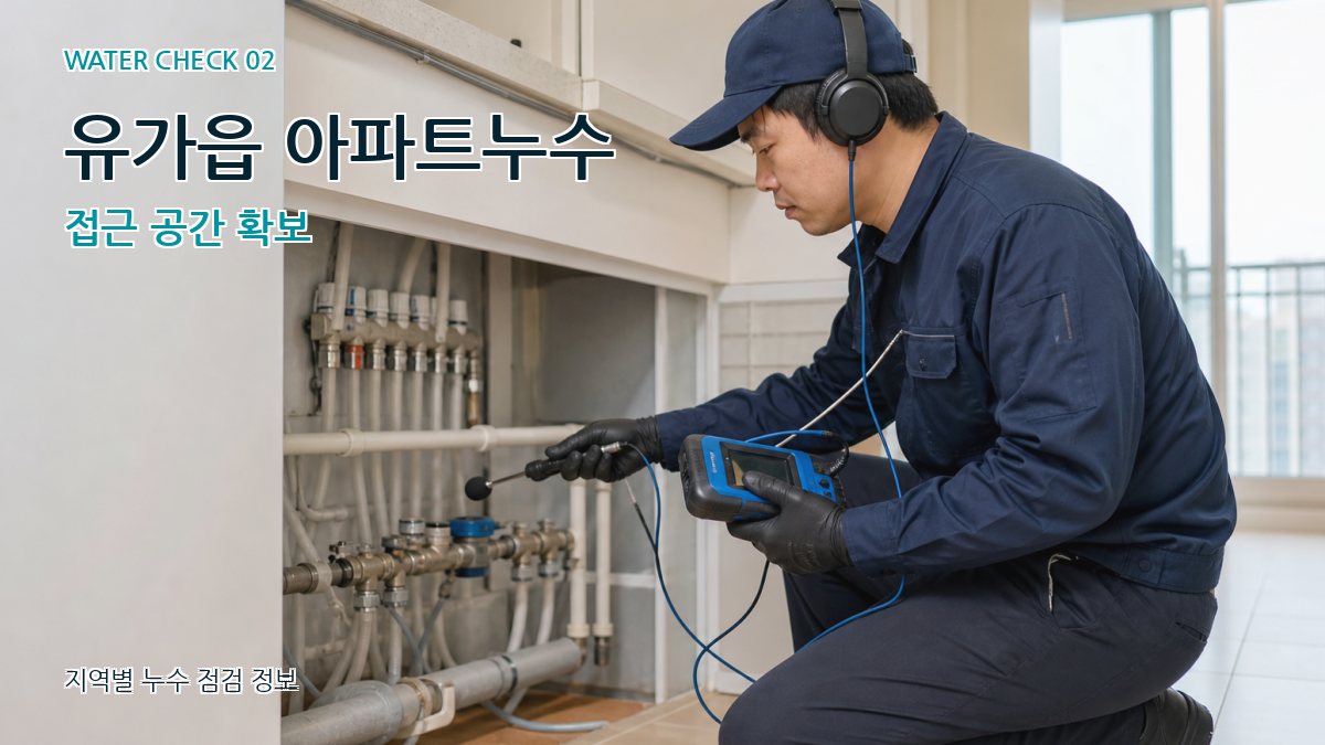 유가읍 화장실누수 누수탐지 이미지