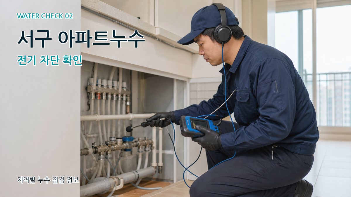 서구 화장실누수 누수탐지 이미지