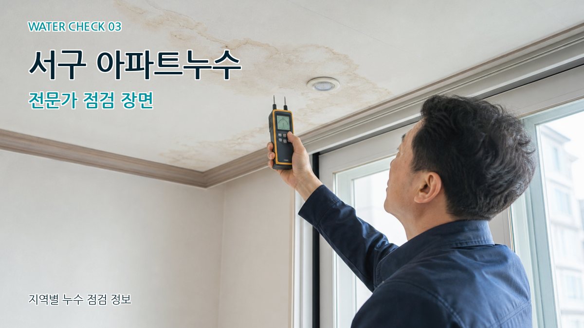 서구 천장누수 누수탐지 이미지