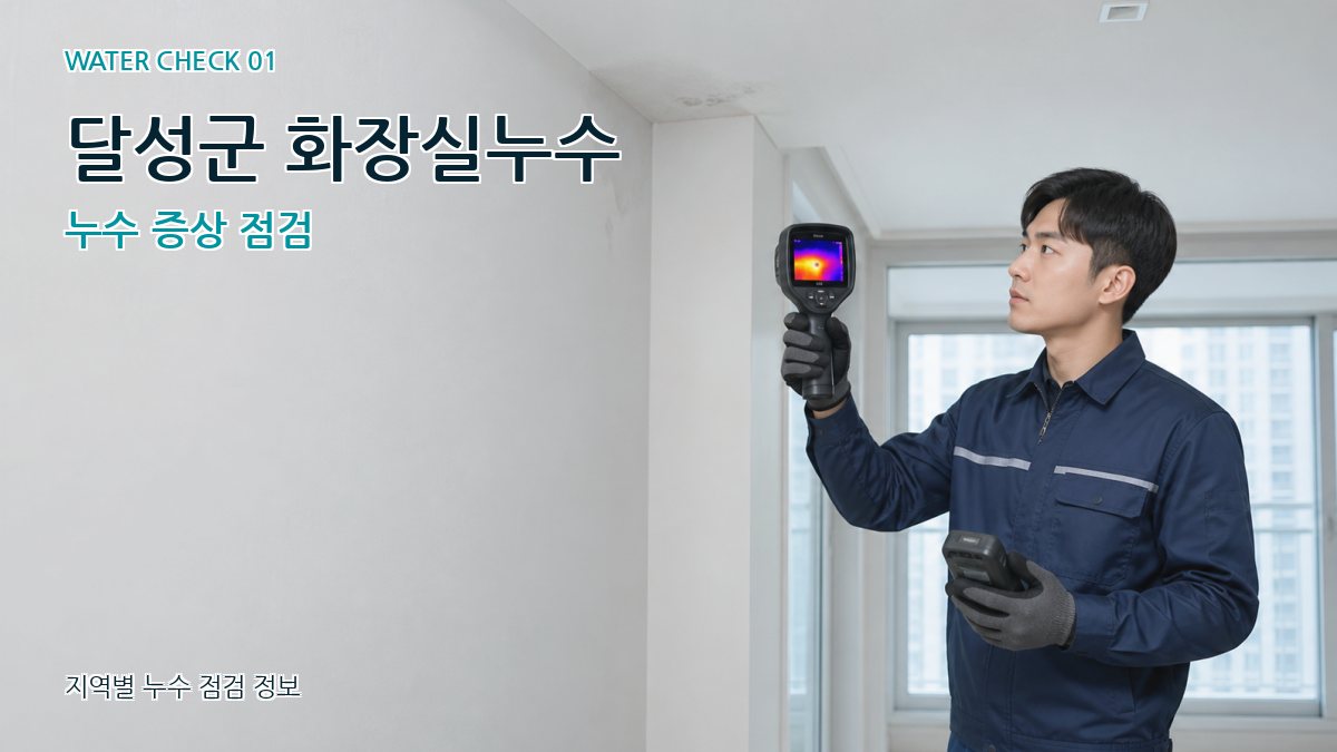 달성군 아파트누수 누수탐지 이미지