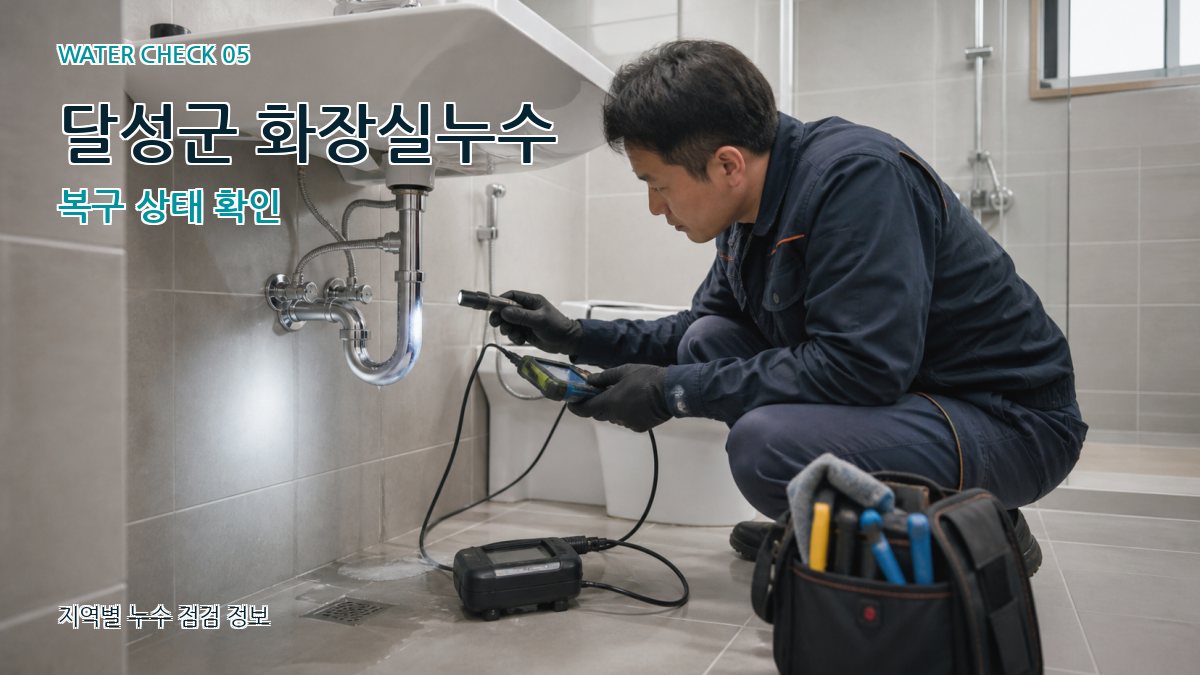 달성군 누수공사 누수탐지 이미지
