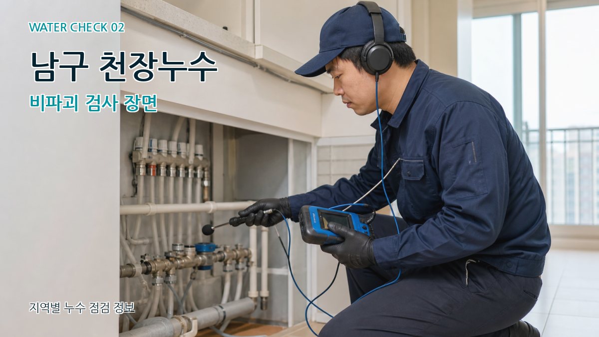 남구 화장실누수 누수탐지 이미지