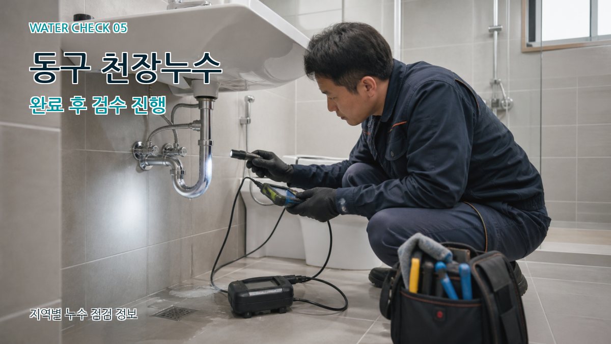 동구 누수공사 누수탐지 이미지