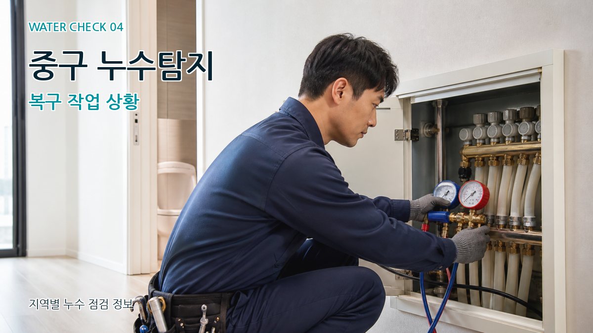 중구 누수탐지 누수탐지 이미지