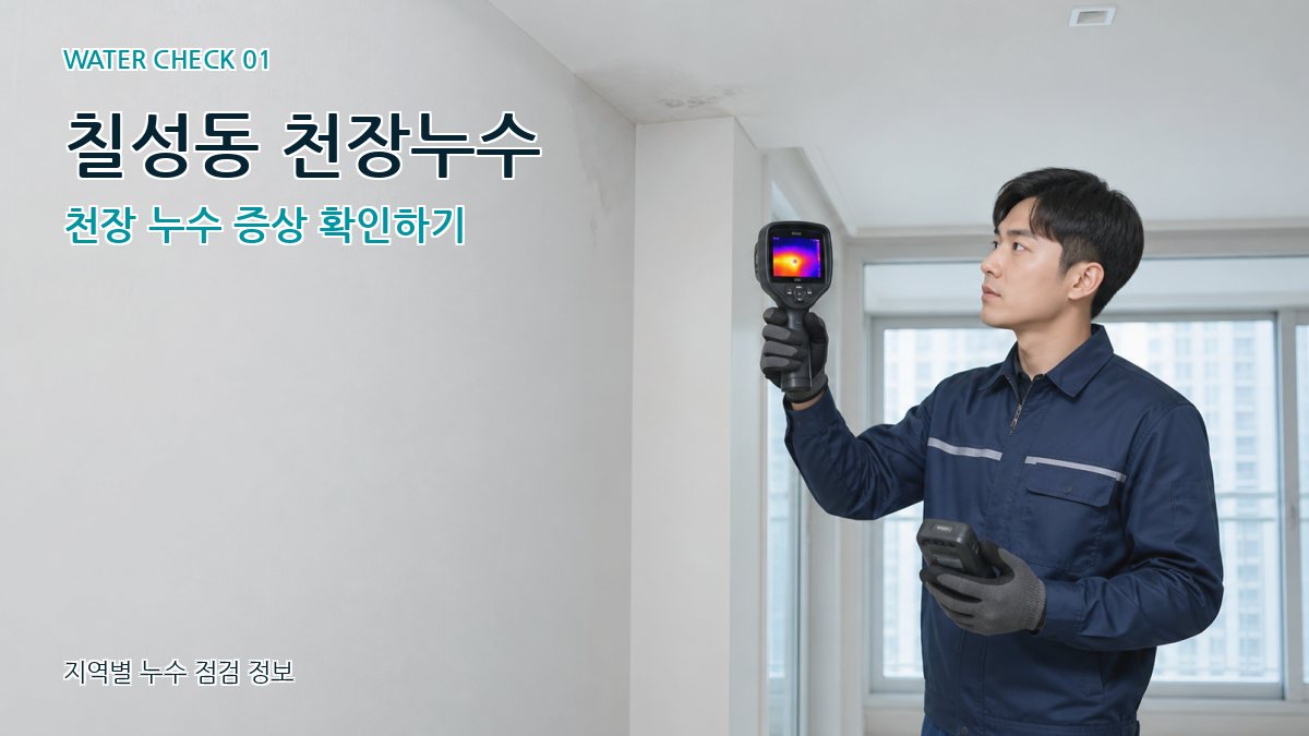 칠성동 아파트누수 누수탐지 이미지