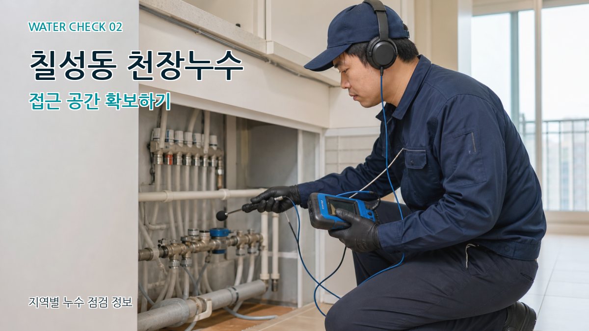 칠성동 화장실누수 누수탐지 이미지