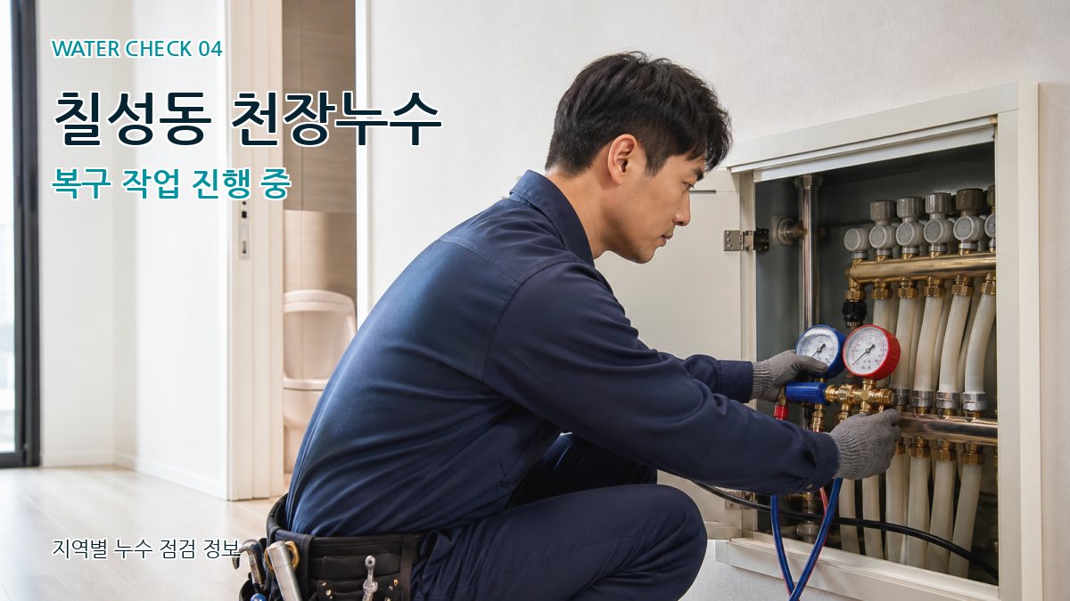 칠성동 누수탐지 누수탐지 이미지