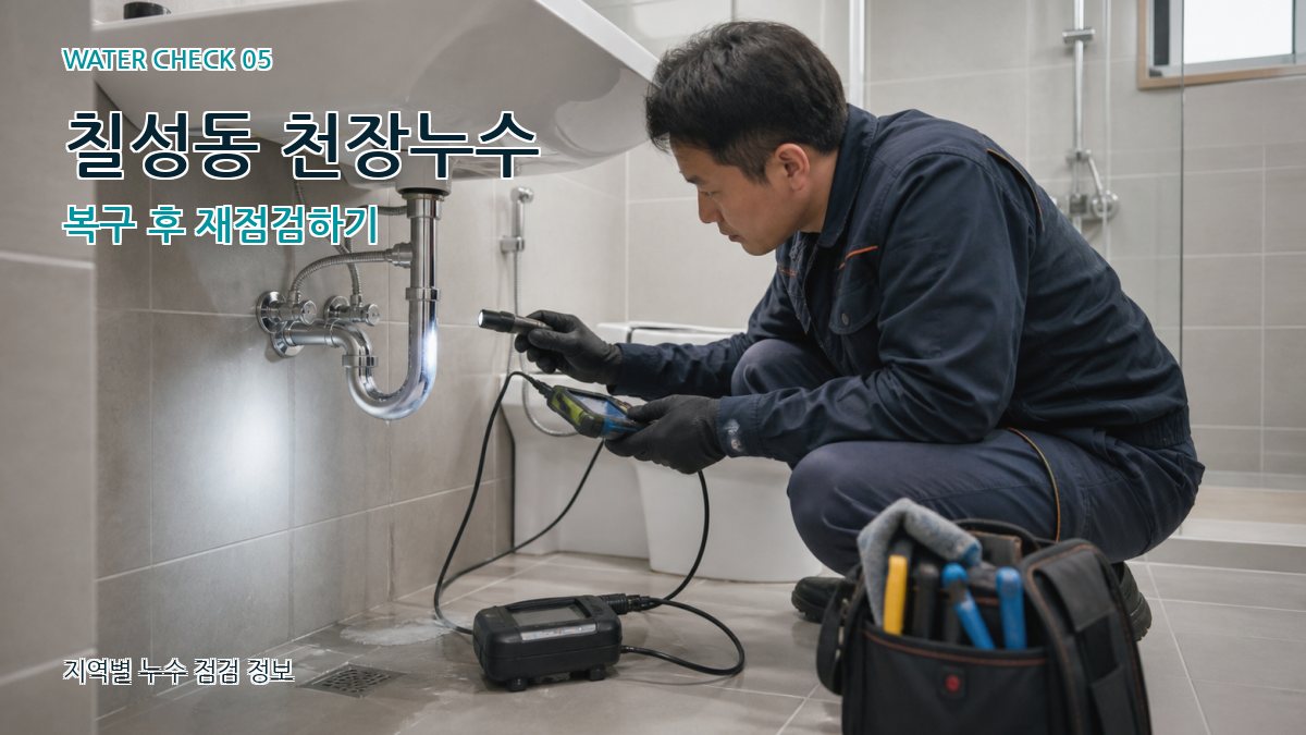 칠성동 누수공사 누수탐지 이미지