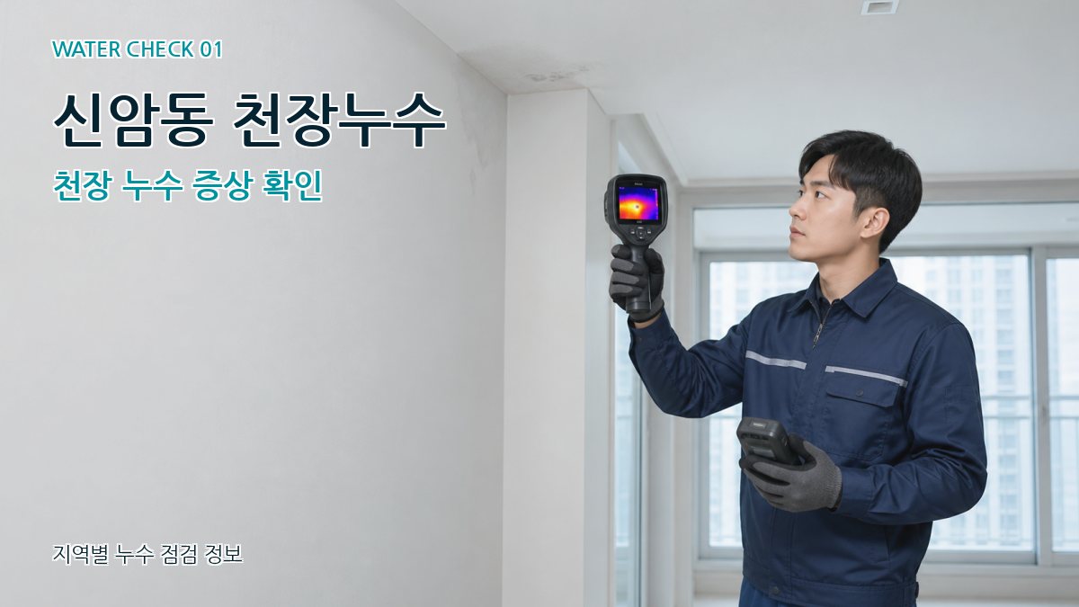 신암동 아파트누수 누수탐지 이미지