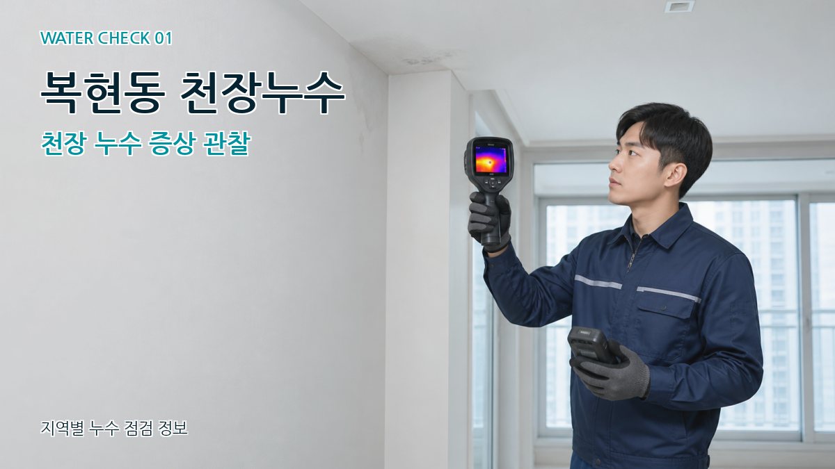 복현동 아파트누수 누수탐지 이미지