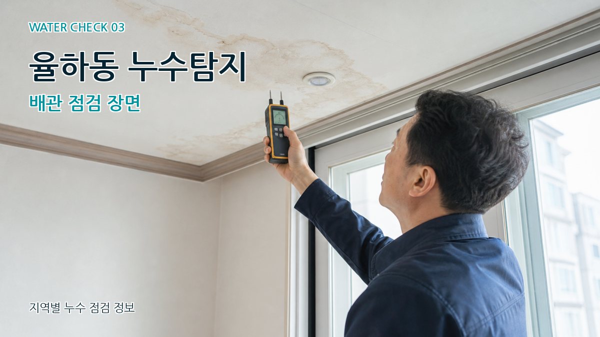율하동 천장누수 누수탐지 이미지