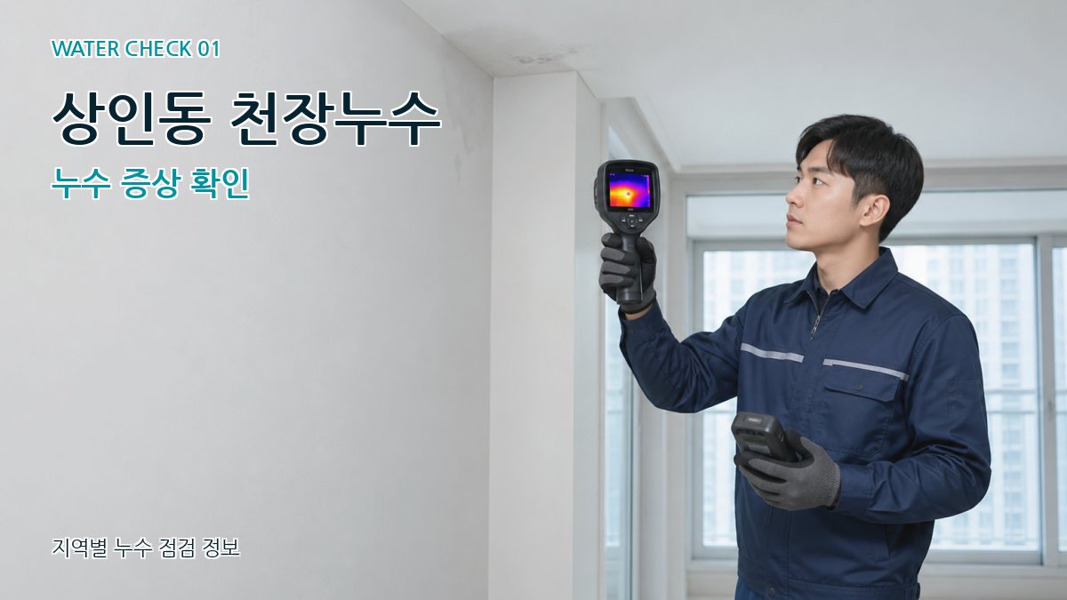 상인동 아파트누수 누수탐지 이미지