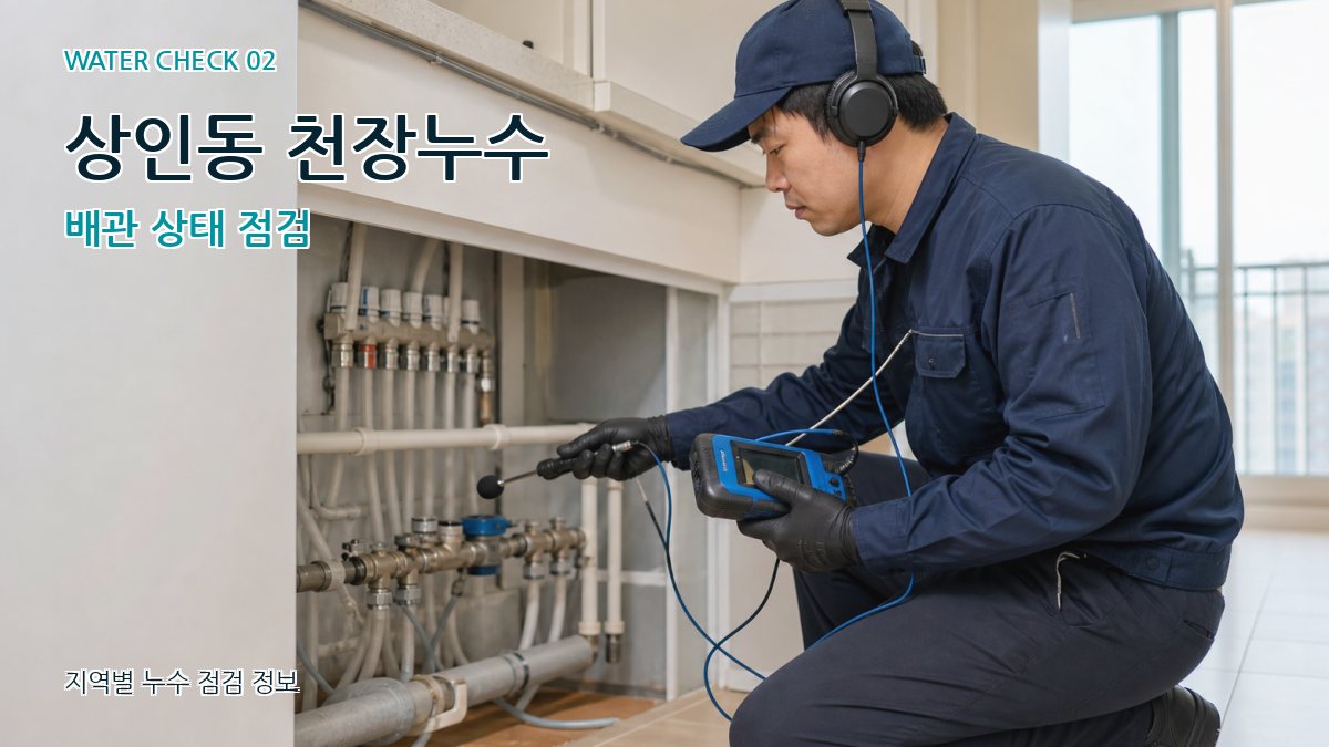 상인동 화장실누수 누수탐지 이미지
