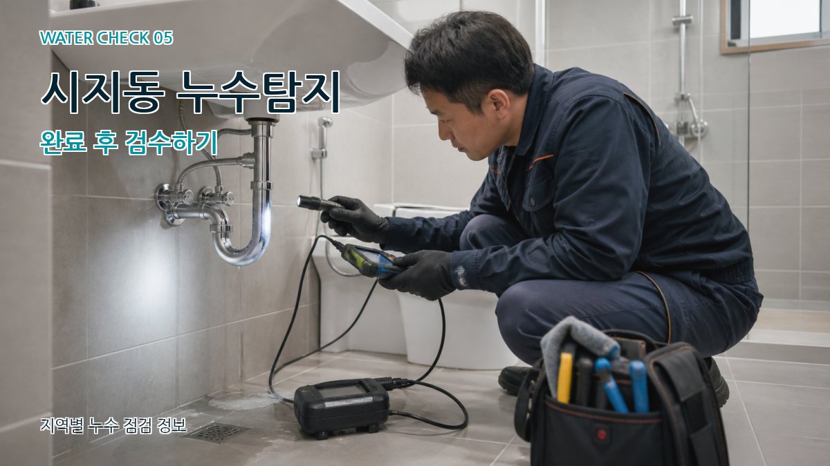 시지동 누수공사 누수탐지 이미지
