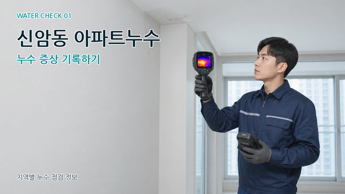 신암동 아파트누수 누수탐지 이미지