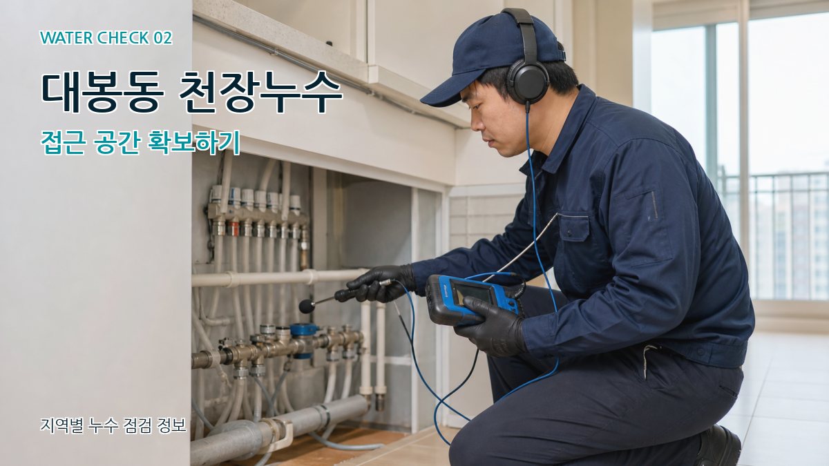 대봉동 화장실누수 누수탐지 이미지