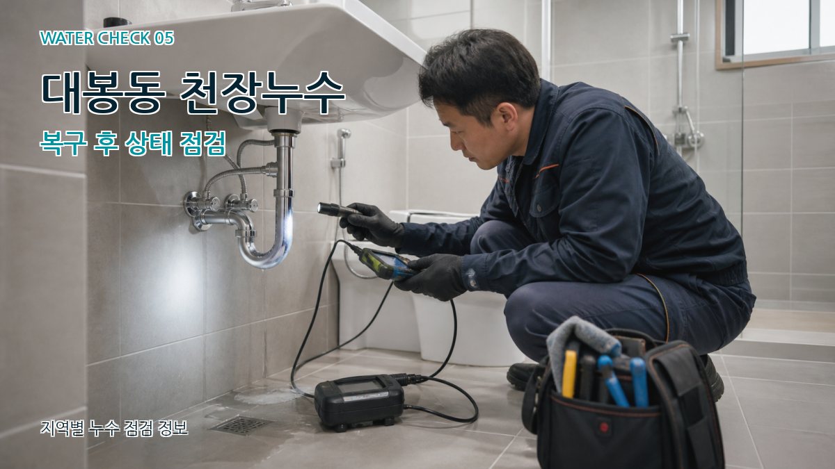 대봉동 누수공사 누수탐지 이미지