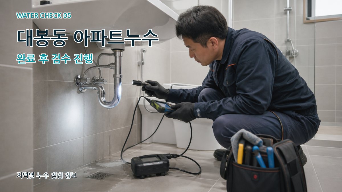 대봉동 누수공사 누수탐지 이미지