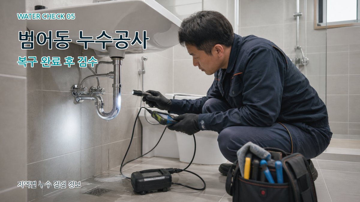 범어동 누수공사 누수탐지 이미지