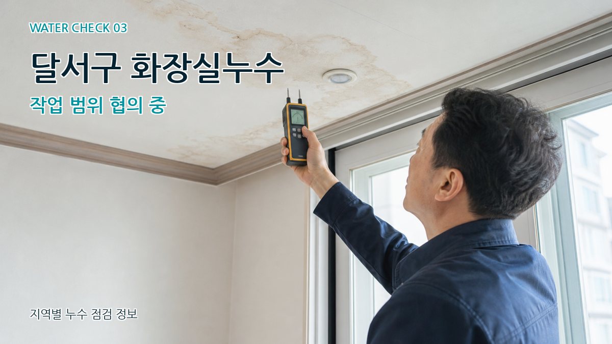 달서구 천장누수 누수탐지 이미지