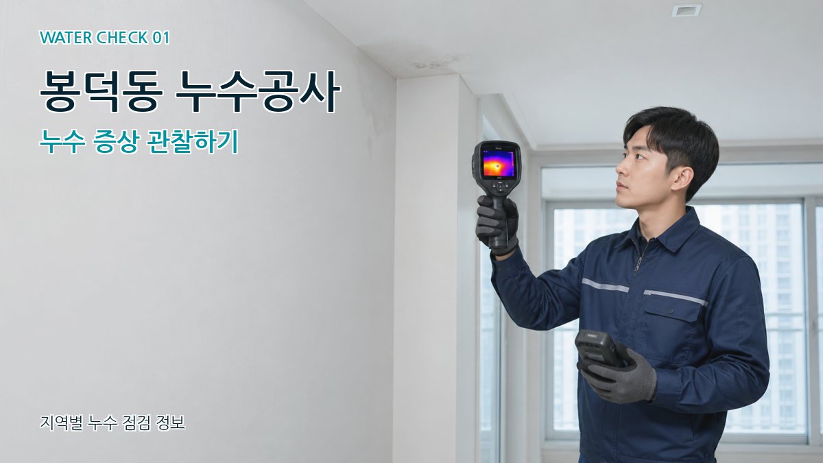 봉덕동 아파트누수 누수탐지 이미지