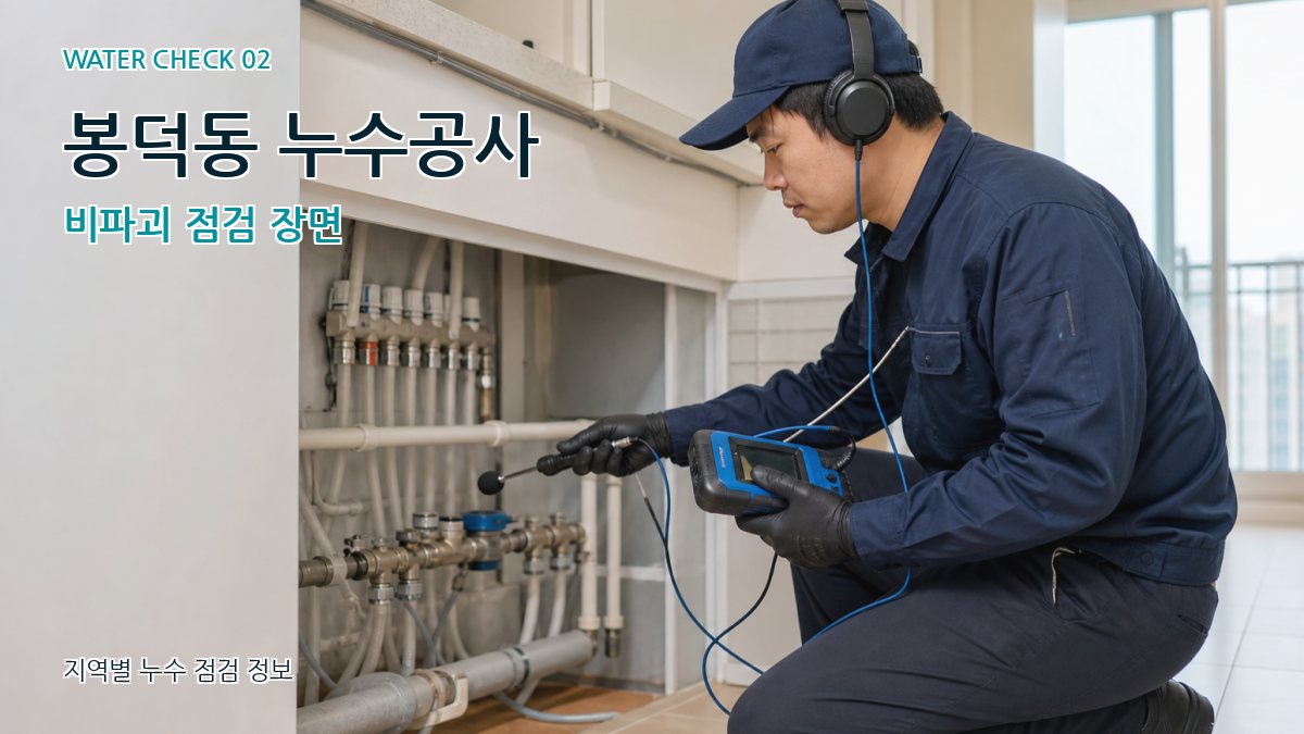 봉덕동 화장실누수 누수탐지 이미지