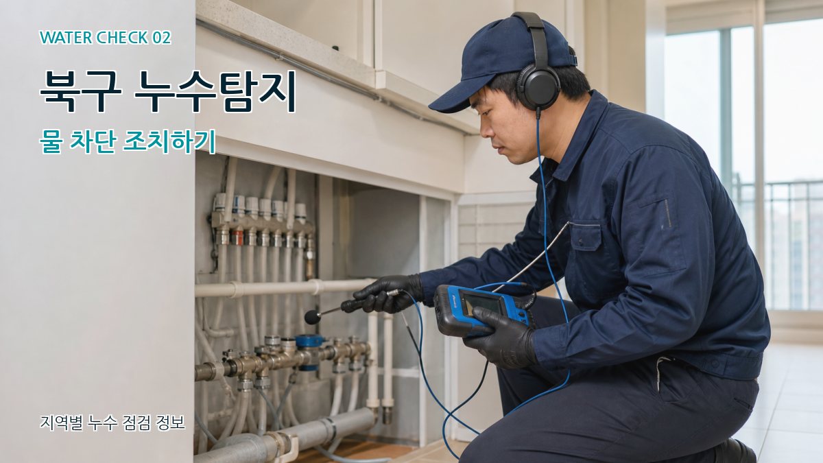 북구 화장실누수 누수탐지 이미지