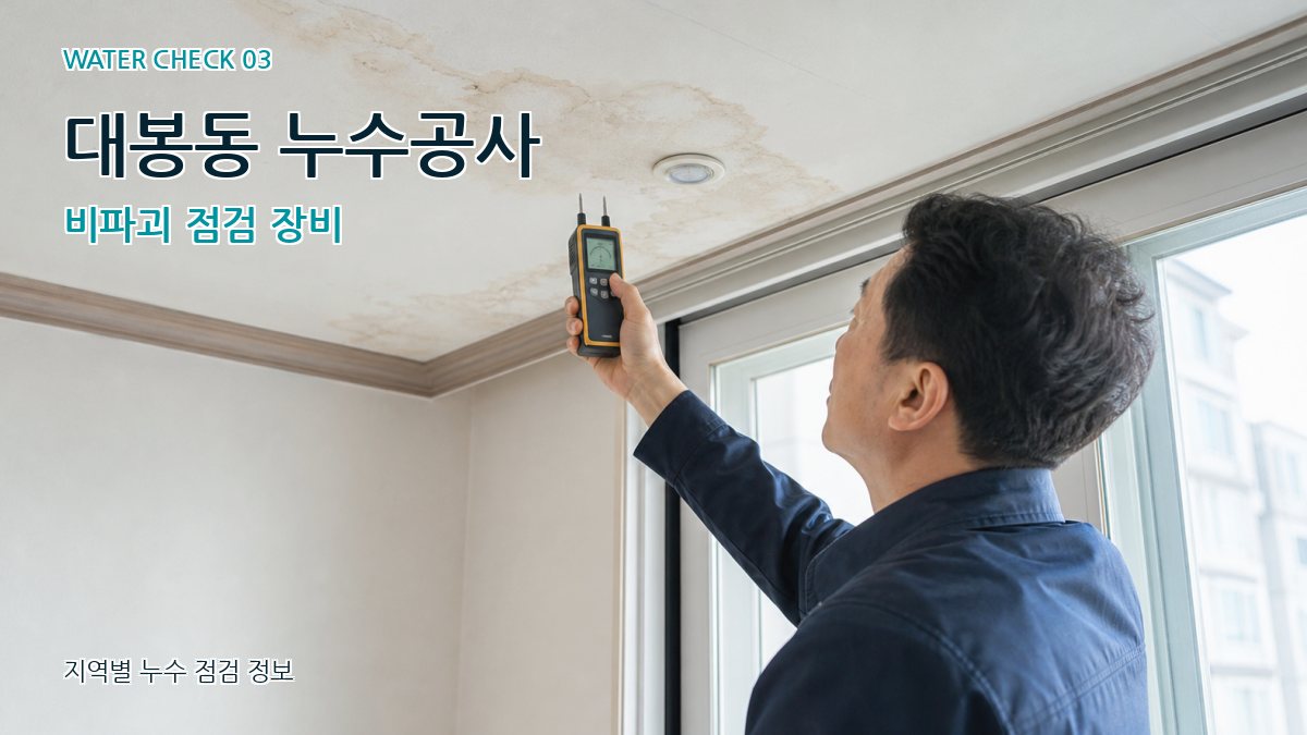 대봉동 천장누수 누수탐지 이미지
