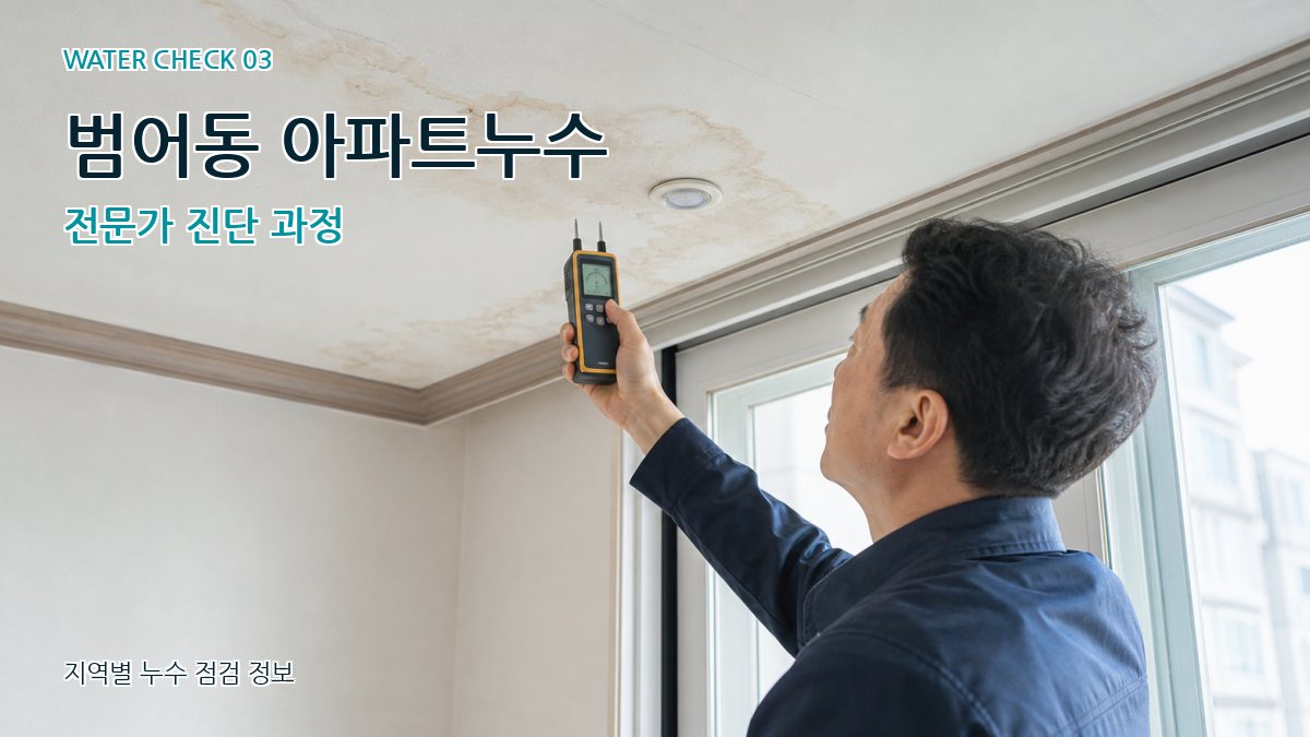범어동 천장누수 누수탐지 이미지