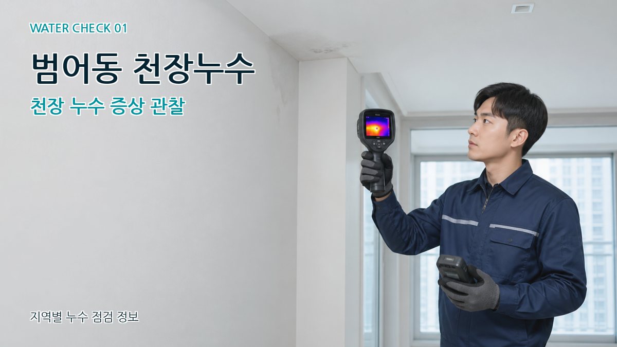 범어동 아파트누수 누수탐지 이미지