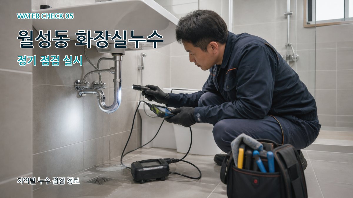 월성동 화장실누수 정기 점검 실시