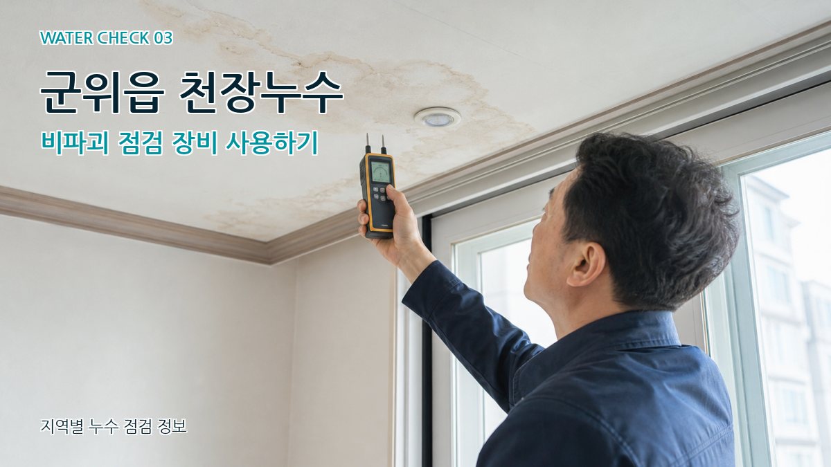군위읍 천장누수 누수탐지 이미지