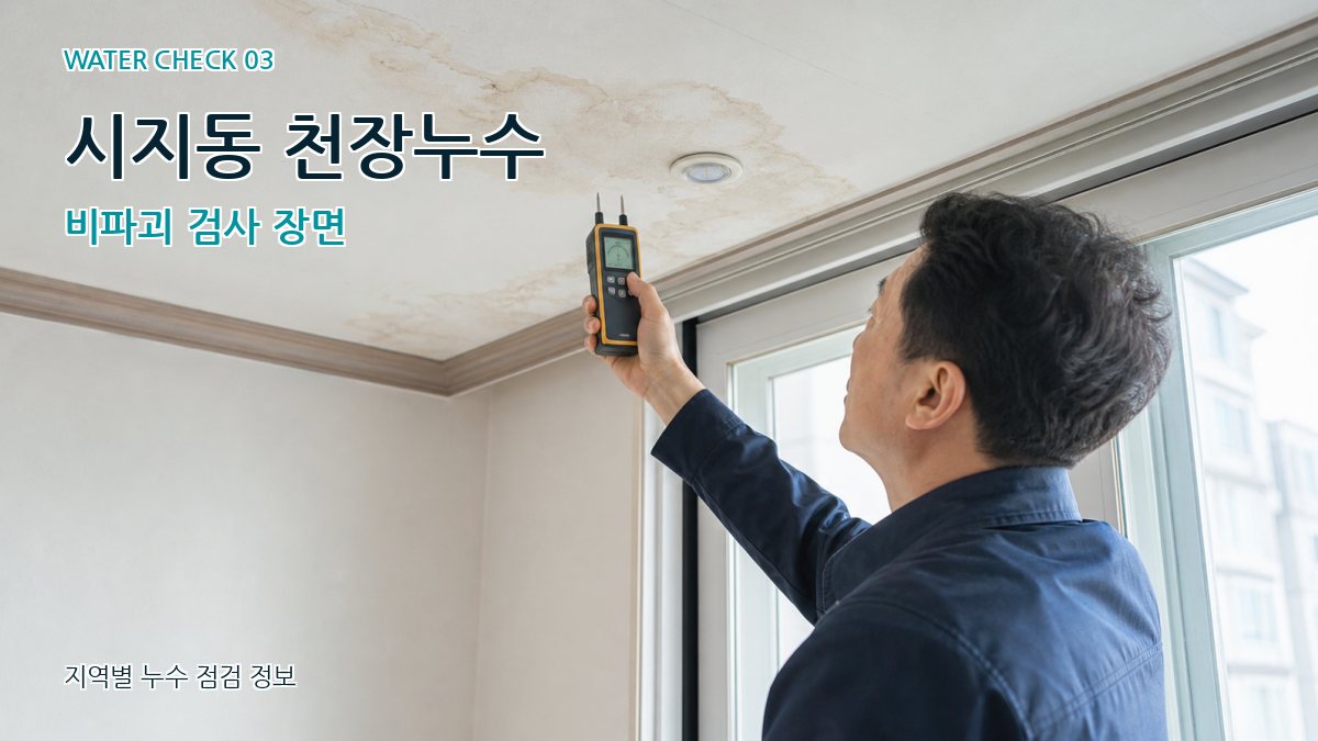 시지동 천장누수 누수탐지 이미지