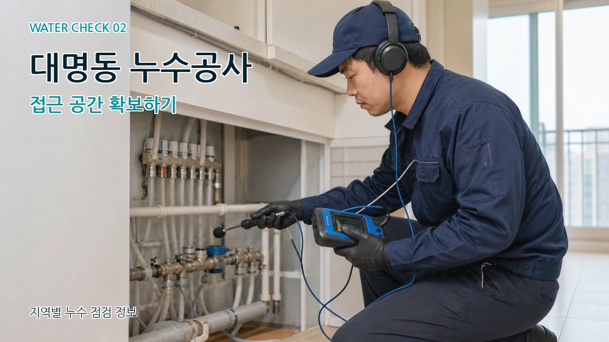 대명동 화장실누수 누수탐지 이미지