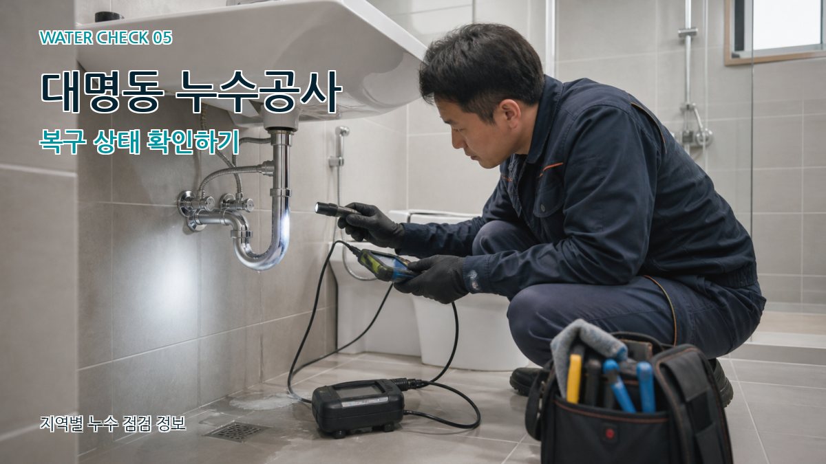 대명동 누수공사 누수탐지 이미지