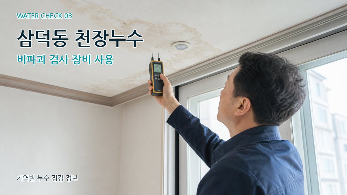 삼덕동 천장누수 누수탐지 이미지