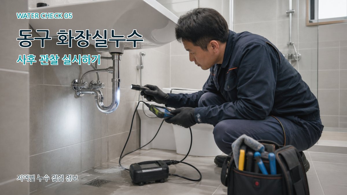 동구 누수공사 누수탐지 이미지