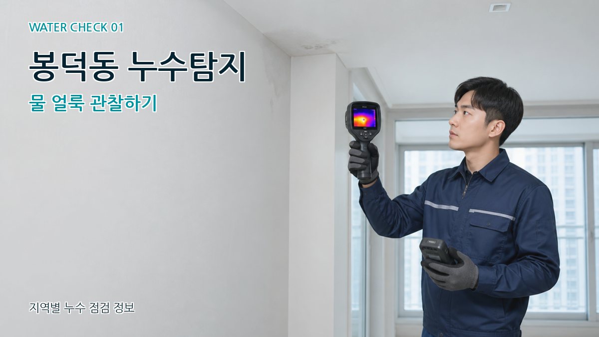 봉덕동 아파트누수 누수탐지 이미지