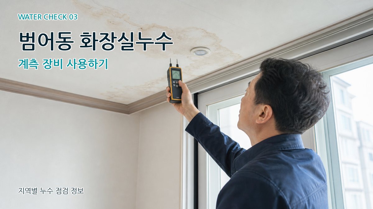범어동 천장누수 누수탐지 이미지